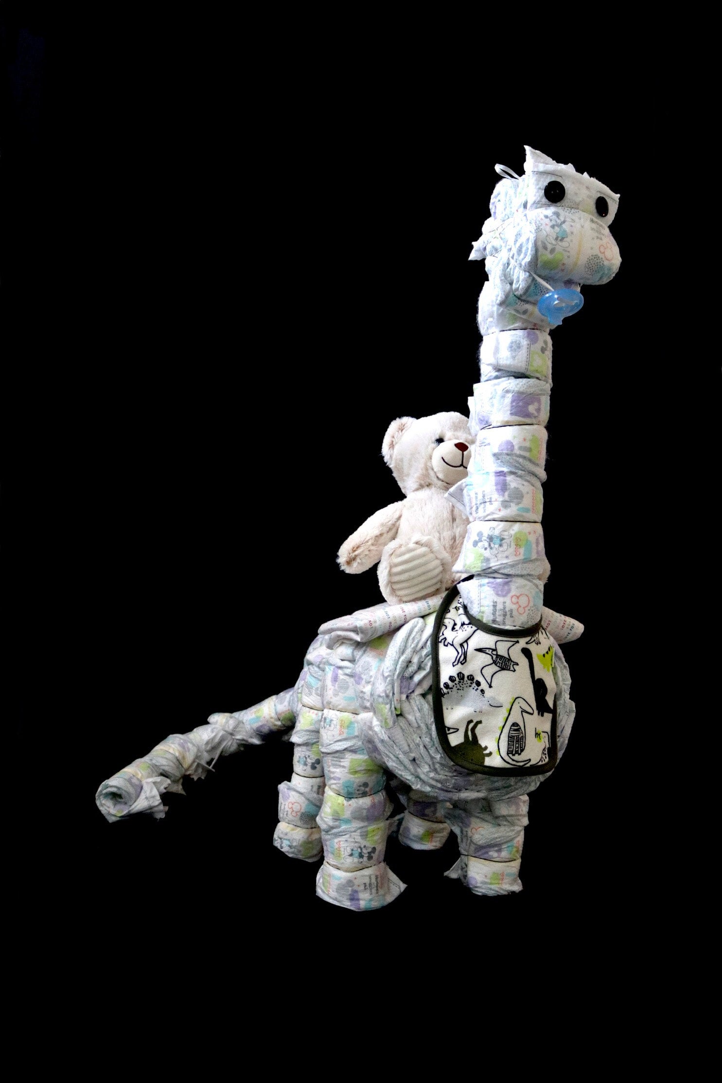 Dinosaur shop diaper cake